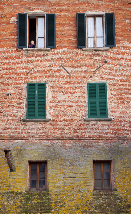 window wall in Italy, color