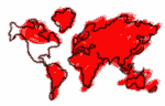 world map scribble
