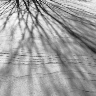 snow shadow in BW