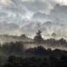 misty mountain ridges in northern Virginia